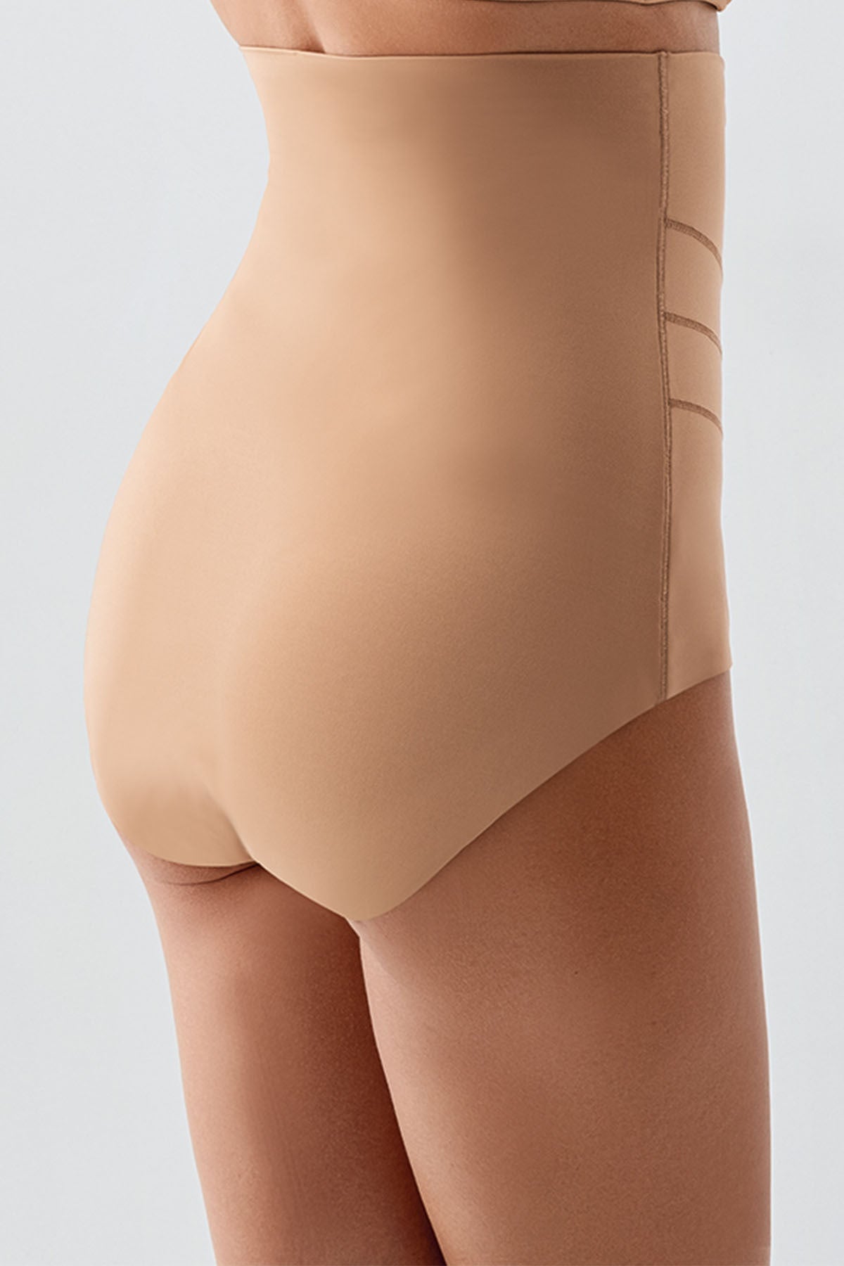 Beli Silikonlu Çift Kat Yarım Slip Korse - Toparlayıcı ve Şekillendirici