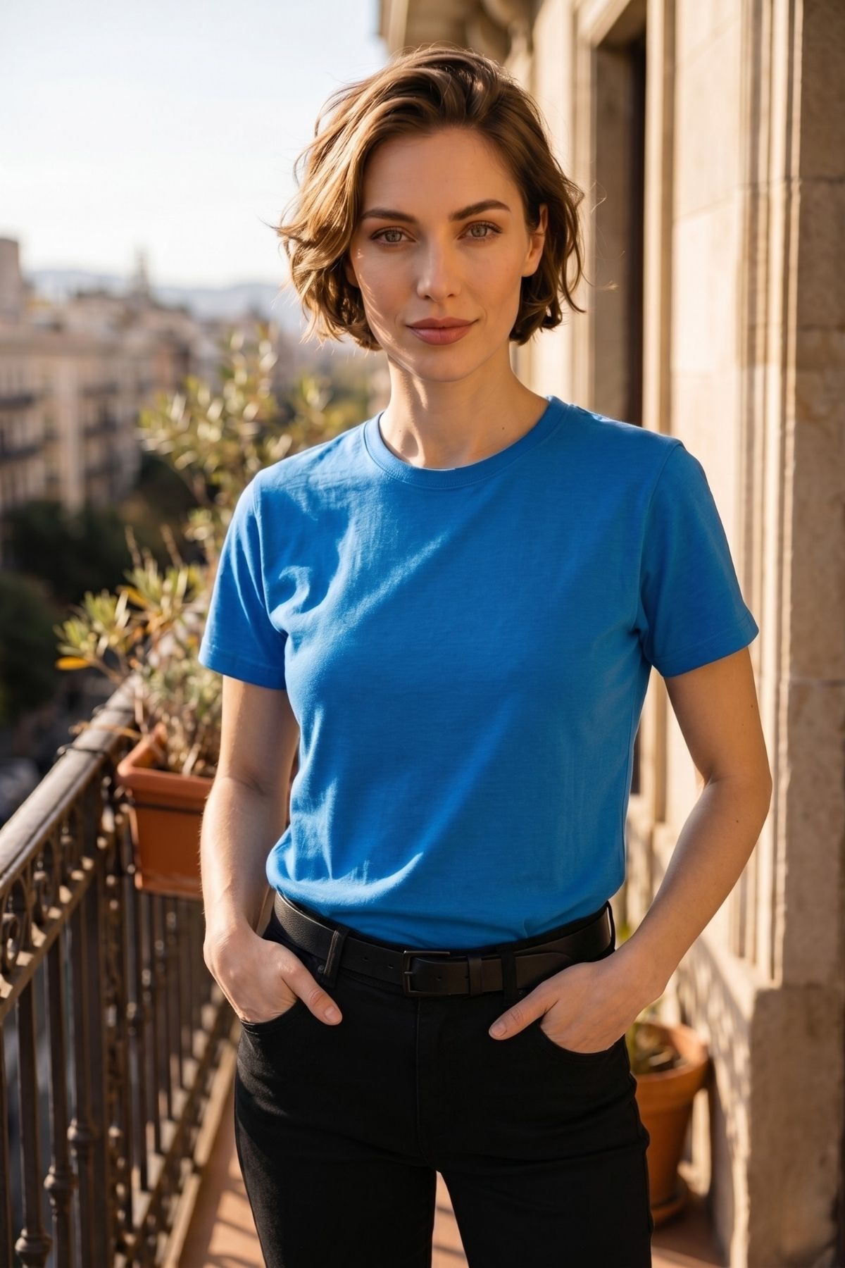 Kadın Pamuklu Esnek Likralı Basic Bisiklet Yaka Kısa Kollu Rahat Kalıp Günlük Spor Tişört T-shirt