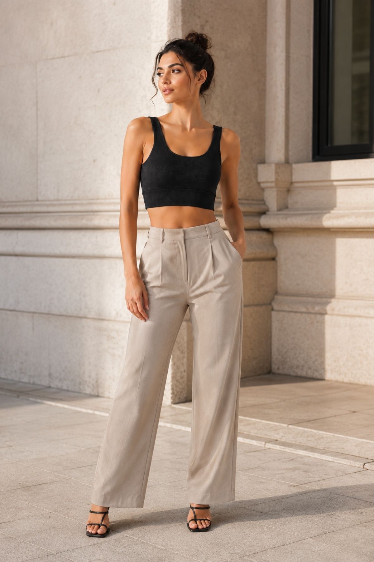 Kadın 4'lü Paket Kalın Askılı Toparlayıcı Pedli Fitilli Dalgıç Kaşkorse Spor Sütyeni Bralet Esnek Rahat Günlük Yoga Fitness Pilates Destekli Dikişsiz Görünüm Crop Top Askılı Spor Üst