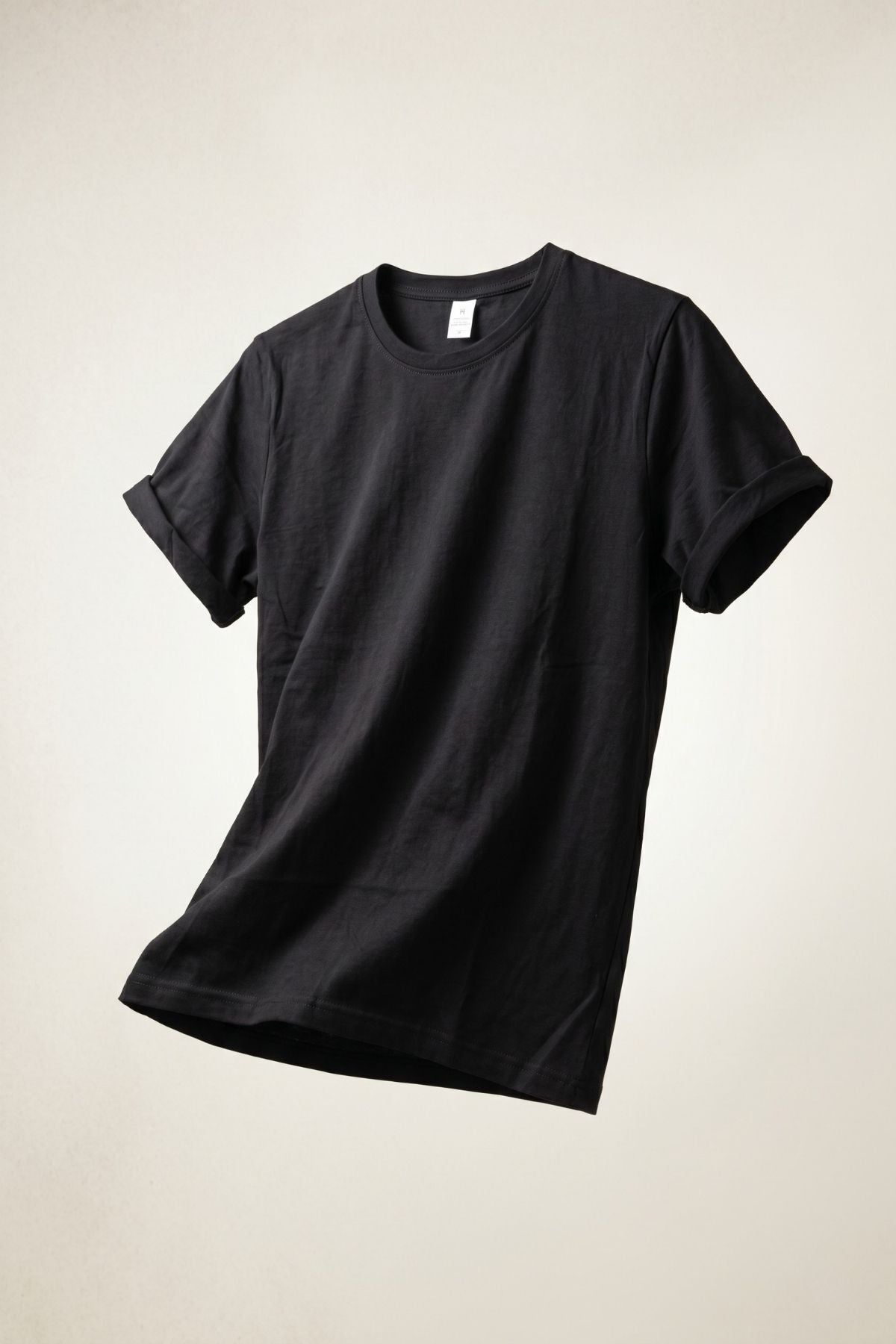 Kadın Pamuklu Esnek Likralı Basic Bisiklet Yaka Kısa Kollu Rahat Kalıp Günlük Spor Tişört T-shirt